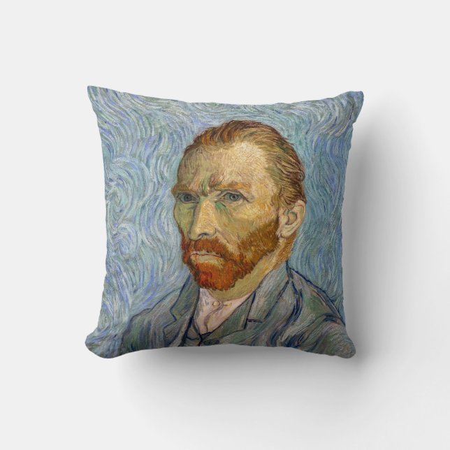 Vincent Van Gogh - Självporträtt Kudde (Framsida)