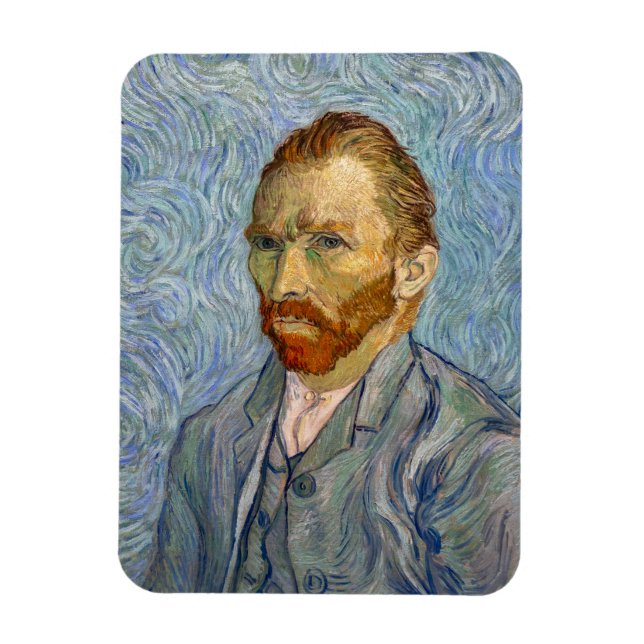 Vincent Van Gogh - Självporträtt Magnet (Vertikal)