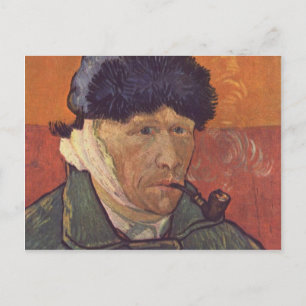 Vincent Van Gogh-Självporträtt med Bandaged Ear Vykort