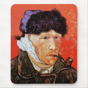Vincent Van Gogh - Självporträtt med böjt öre Musmatta