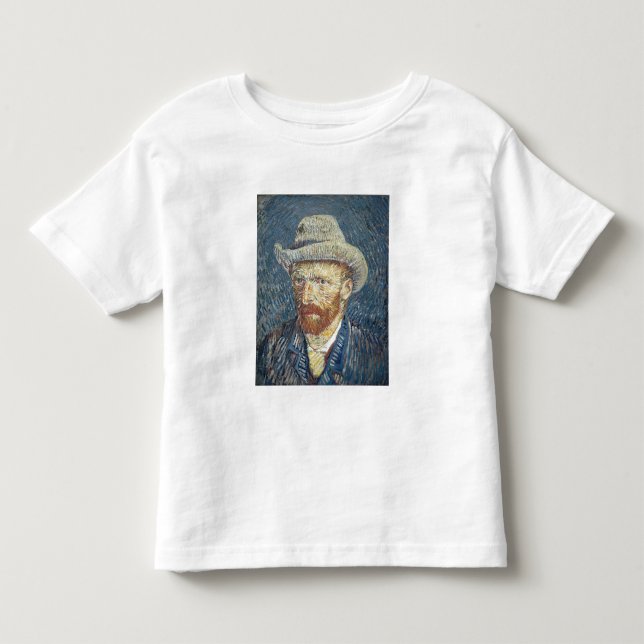 Vincent van Gogh | Självporträtt med Felt Hat T-shirt (Framsida)