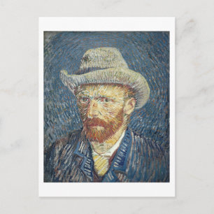 Vincent van Gogh Självporträtt med Felt Hat Vykort