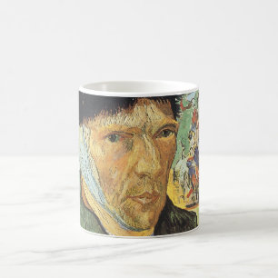 Vincent van Gogh - Självporträtt med förbundet öra Kaffemugg