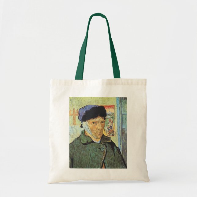 Vincent van Gogh - Självporträtt med förbundet öra Tygkasse (Framsidan)