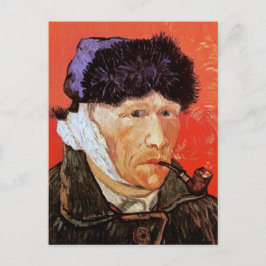 Vincent Van Gogh - Självporträtt med förbundet öra Vykort