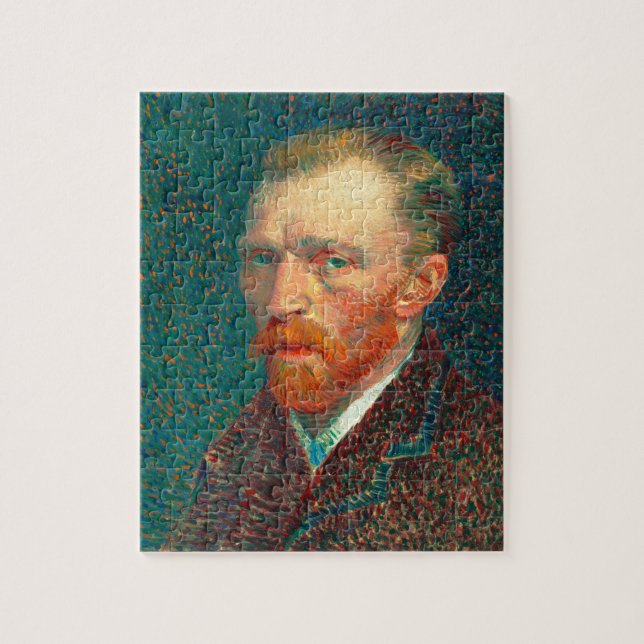 Vincent Van Gogh Självporträtt med Kostym Fine Art Pussel (Vertikal)