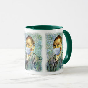 Vincent Van Gogh Självporträtt Med Mask Spoof Mugg