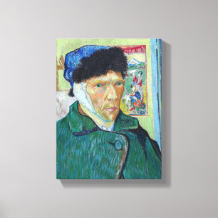 Vincent van Gogh - Självporträtt med örat bandager Canvastryck