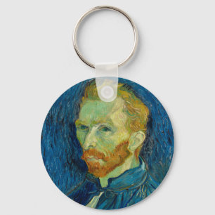 Vincent Van Gogh Självporträtt med Palette Art Nyckelring