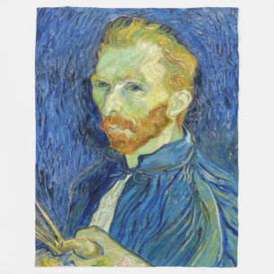 Vincent van Gogh - Självporträtt med Palette Fleecefilt