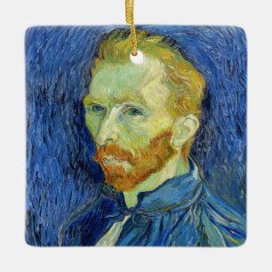 Vincent van Gogh - Självporträtt med Palette Julgransprydnad Keramik