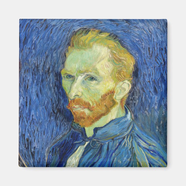 Vincent van Gogh - Självporträtt med Palette Magnet (Framsidan)