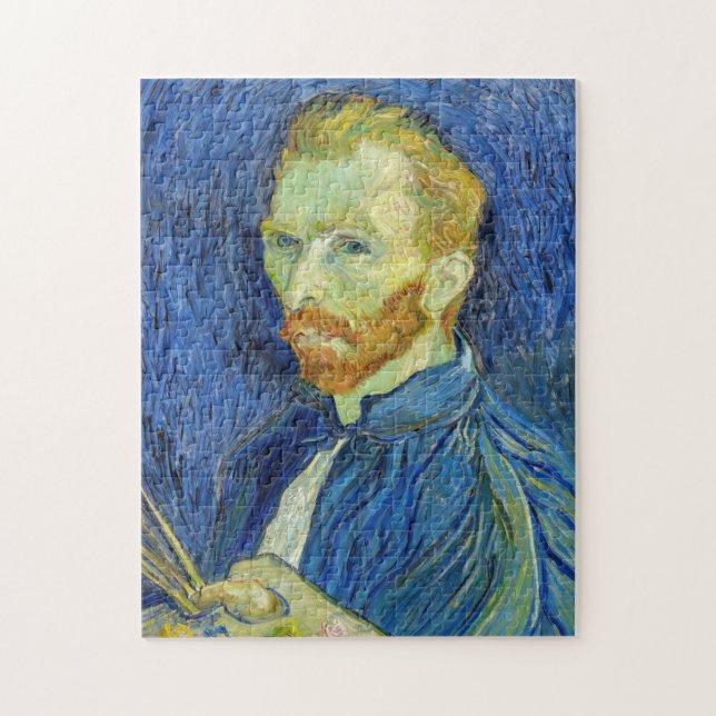 Vincent van Gogh - Självporträtt med Palette Pussel (Vertikal)