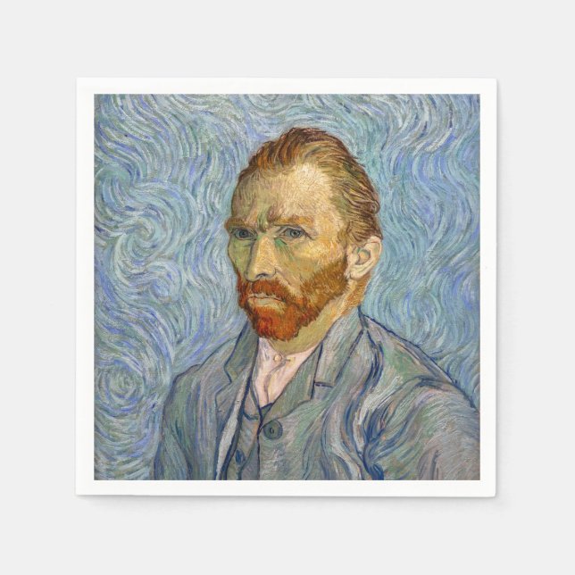 Vincent Van Gogh - Självporträtt Pappersservett (Framsidan)