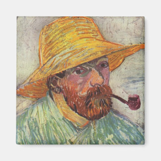 Vincent Van Gogh Självporträtt Pipe Magnet