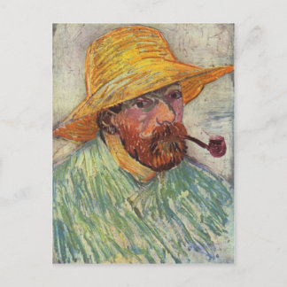 Vincent Van Gogh Självporträtt Pipe Vykort