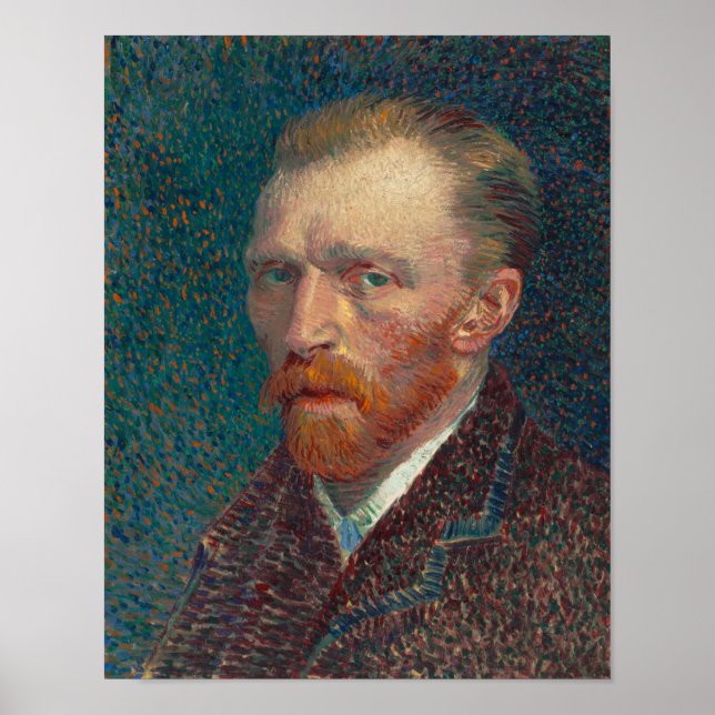 Vincent Van Gogh Självporträtt Poster Wall Art (Framsidan)