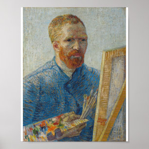Vincent Van Gogh - Självporträtt som Painter Poster