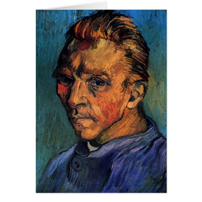Vincent van Gogh Självporträtt utan Beard Hälsningskort (Framsidan)