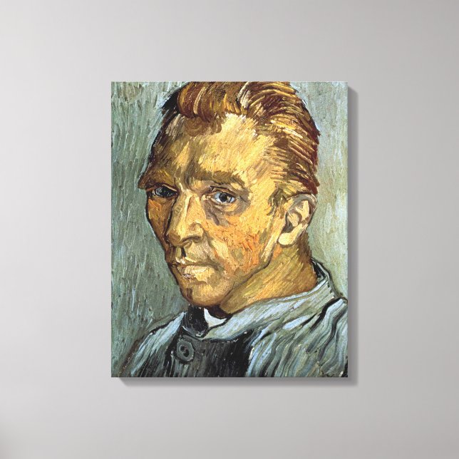 VINCENT VAN GOGH - Självporträtt utan skägg Canvastryck (Framsida)