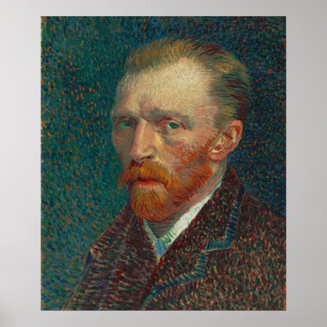 Vincent Van Gogh, Självporträtt Vår 1887 Poster (Framsidan)