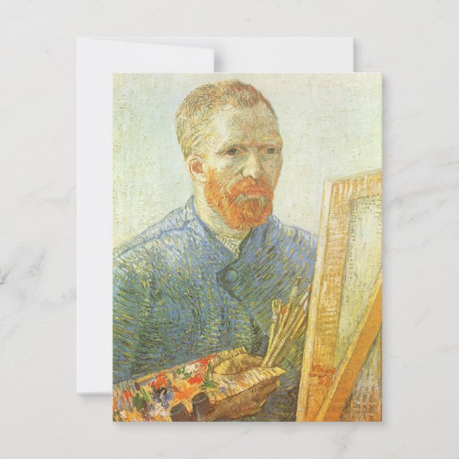 Vincent van Gogh - Självporträtt vid staffliet (Framsida)