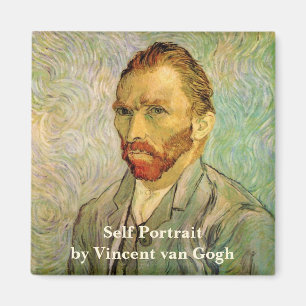 Vincent van Gogh Självporträtt, Vintage Fine Art Magnet