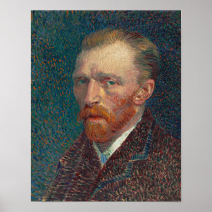 Vincent Van Gogh Självporträtt Vintage Fine Art Poster