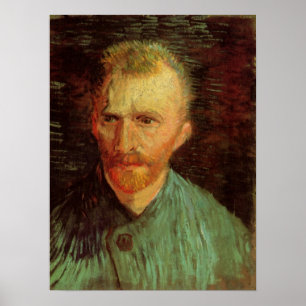 Vincent van Gogh Självporträtt, Vintage Fine Art Poster