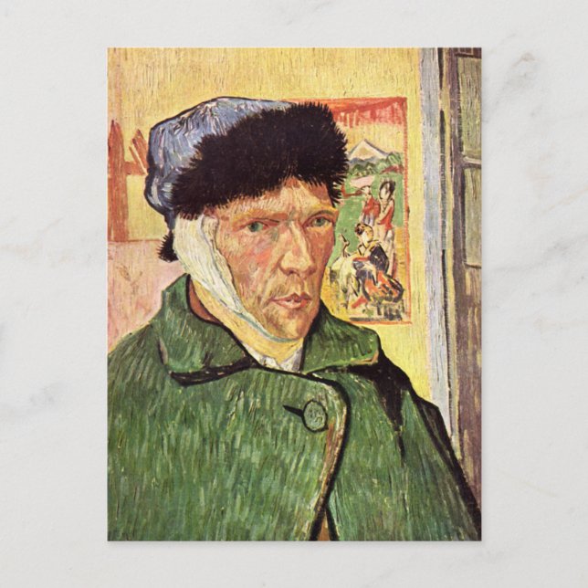 Vincent Van Gogh Självporträtt Vykort (Framsida)