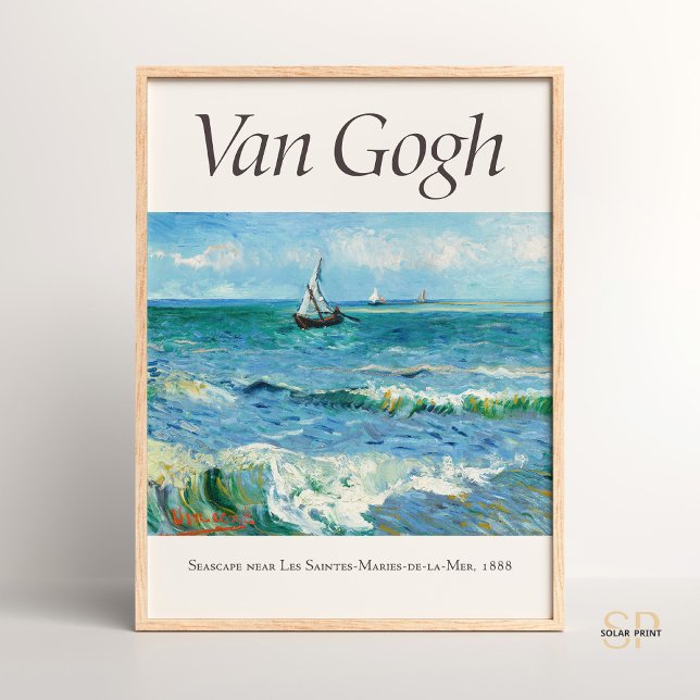 Vincent van Gogh-Sjölandskapet nära Les Saintes Ma Poster (Skapare uppladdad)