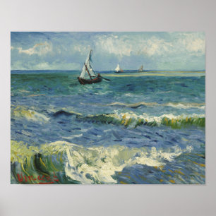Vincent van Gogh - Sjölandskapet nära Les Saintes Poster