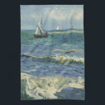 Vincent van Gogh - Sjölandskapet Near Saintes Mari Kökshandduk<br><div class="desc">Sjölandskapet nära Les Saintes-Maries-de-la-Mer (1888) av Vincent van Gogh är en vintage bra art post impressionism maritima målning. Ett sjölandskap med segelbåtar på havet med skonsam vinkar nära stranden. Om konstnären: Vincent Willem van Gogh (1853-1890) var en målare från post impressionist vars verk var mest framträdande för dess skönhet, känslomässiga...</div>