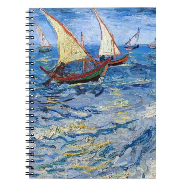 Vincent van Gogh - Sjölandskapet Saintes-Maries Anteckningsbok (Framsidan)