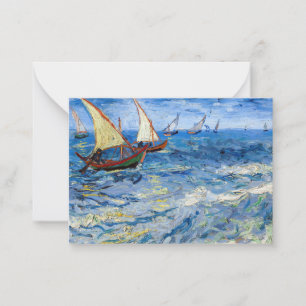 Vincent van Gogh - Sjölandskapet Saintes-Maries Anteckningskort