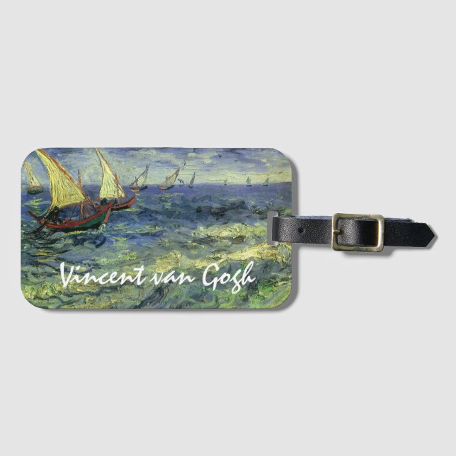 Vincent van Gogh - Sjölandskapet Saintes Maries Bagagebricka (Framsida horisontal)