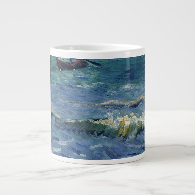 Vincent Van Gogh - Sjölandskapet Saintes-Maries Jumbo Mugg (Framsidan)