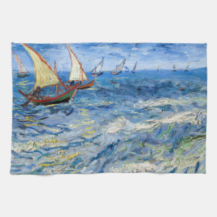 Vincent van Gogh - Sjölandskapet Saintes-Maries Kökshandduk
