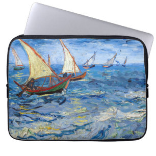 Vincent van Gogh - Sjölandskapet Saintes-Maries Laptop Fodral