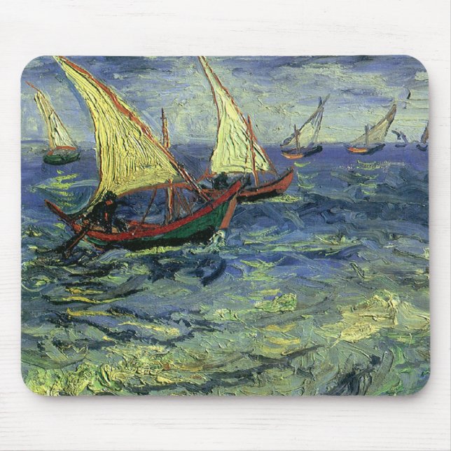 Vincent van Gogh - Sjölandskapet Saintes Maries Musmatta (Framsidan)