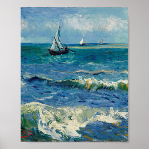 Vincent Van Gogh - Sjölandskapet Saintes-Maries Poster