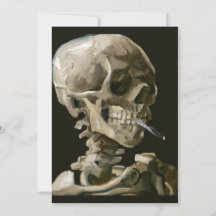 Vincent van Gogh Skalle med brinnande cigarett Fin