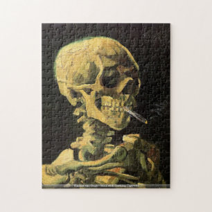 Vincent Van Gogh - skalle med den brinna Pussel