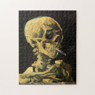 Vincent Van Gogh - skalle med den brinna Pussel