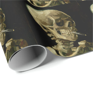 Vincent Van Gogh Skeleton med brinnande cigarett Presentpapper