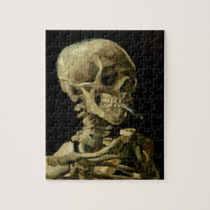 Vincent Van Gogh Skeleton med brinnande cigarett Pussel