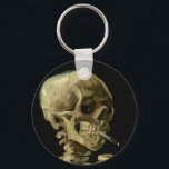Vincent Van Gogh Skeleton med en brinnande cigaret Nyckelring<br><div class="desc">Vincent Van Gogh Skeleton med en brännande cigarettVintage Fine Art Keychain</div>