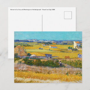 Vincent van Gogh - Skörd vid La Crau Vykort