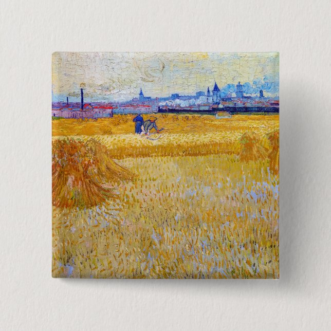 Vincent van Gogh - Skördefolk Knapp (Framsida)