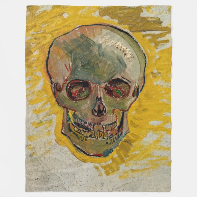 Vincent van Gogh - Skull 1887 #2 Fleecefilt (Framsidan)